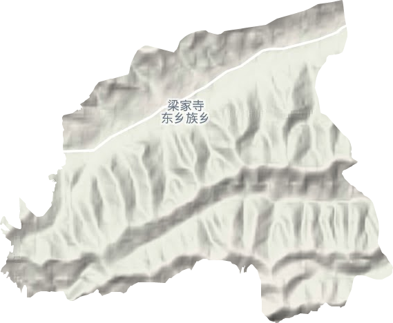 梁家寺乡地形地图