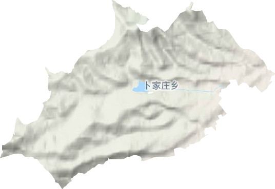 卜家庄乡地形地图