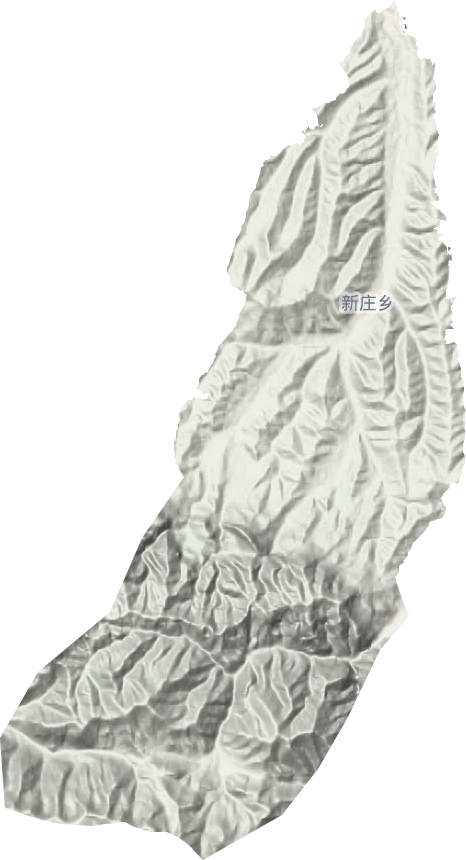 新庄乡地形地图