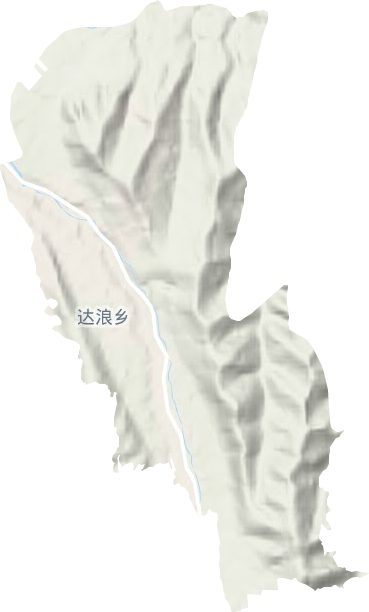 达浪乡地形地图