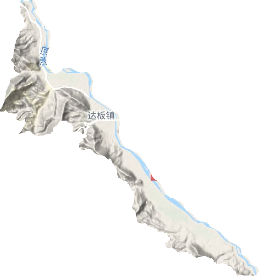 达板镇地形地图