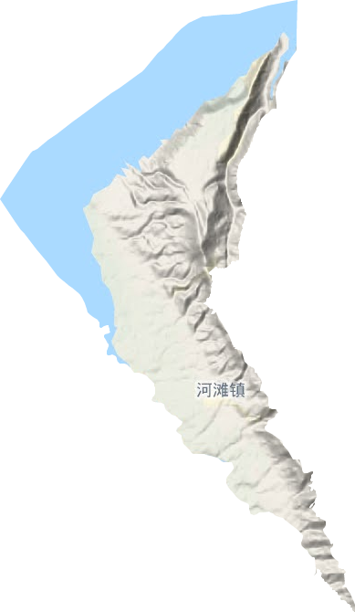 河滩镇地形地图