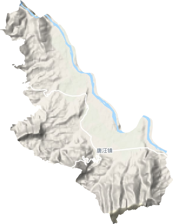 唐汪镇地形地图