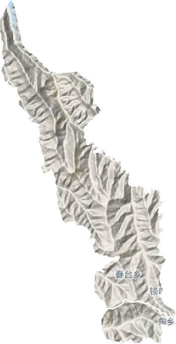 春台乡地形地图