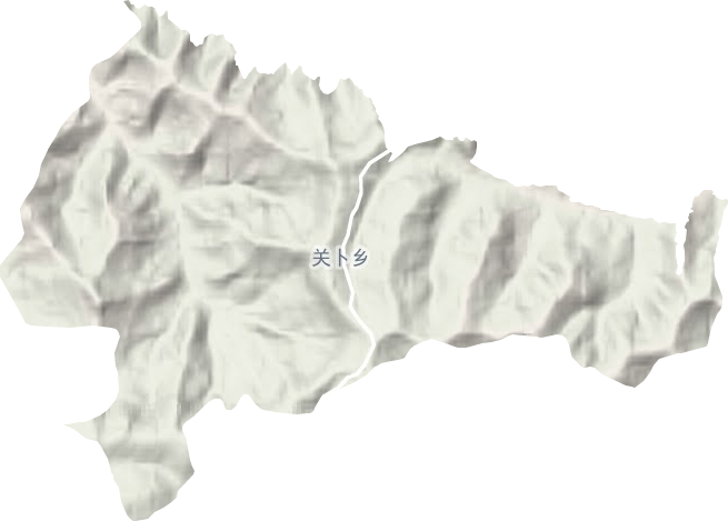 关卜乡地形地图