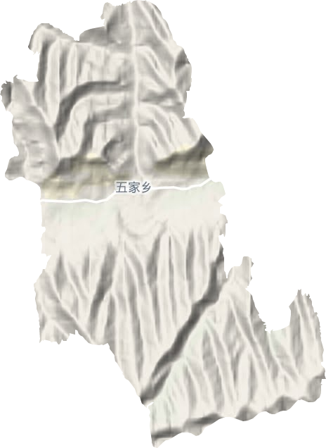 五家乡地形地图