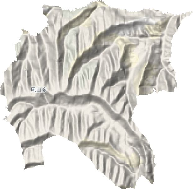 风山乡地形地图