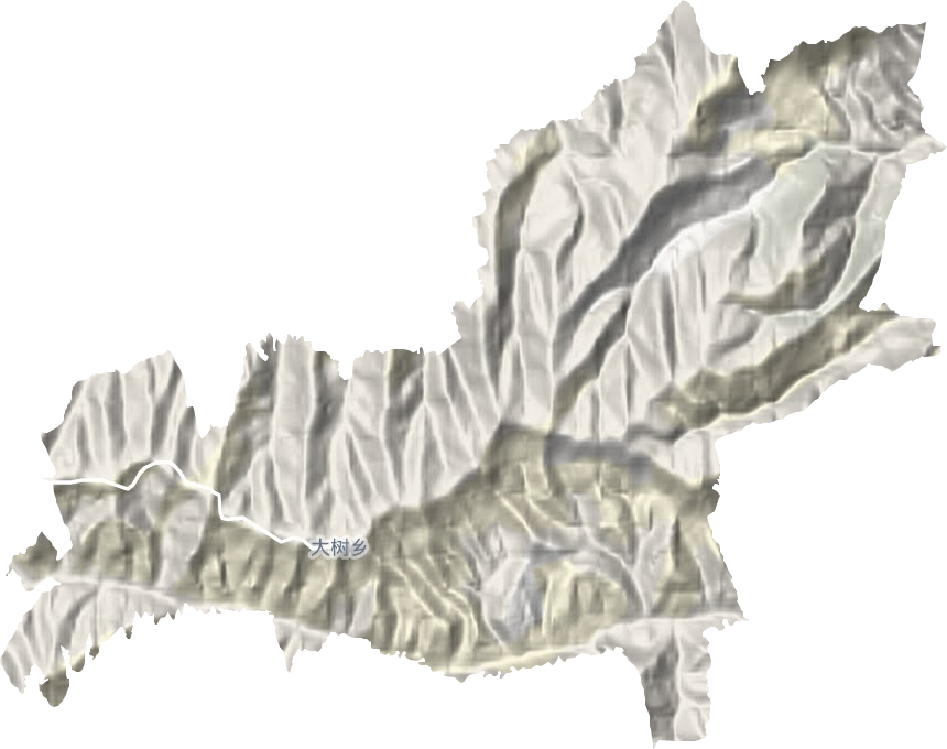 大树乡地形地图