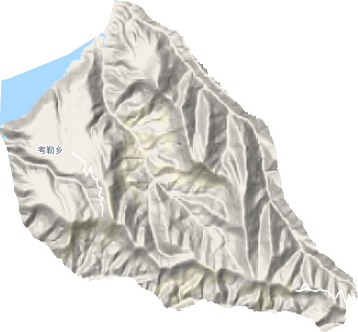 考勒乡地形地图