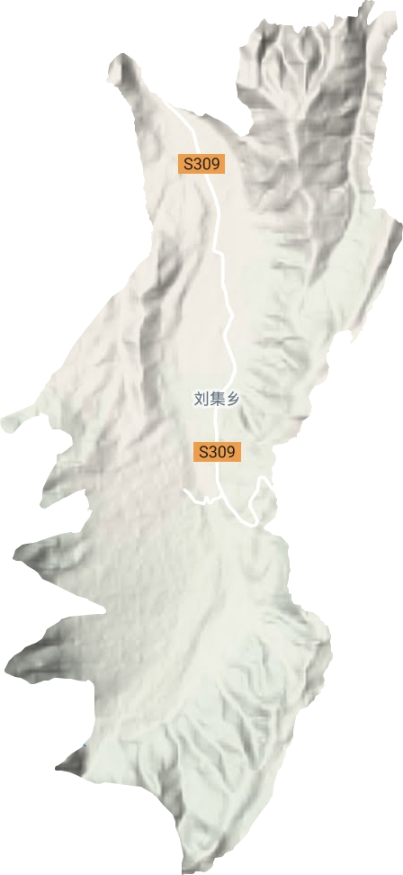 刘集乡地形地图