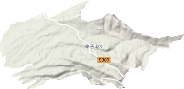 寨子沟乡地形地图