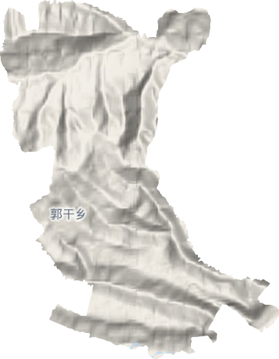 郭干乡地形地图