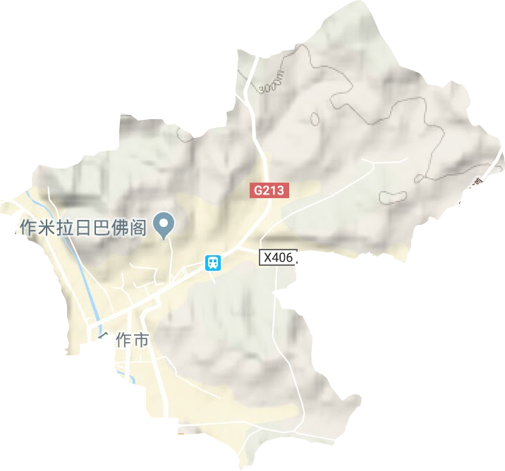 坚木克尔街道地形地图