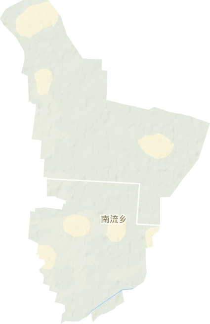 南流乡地形地图