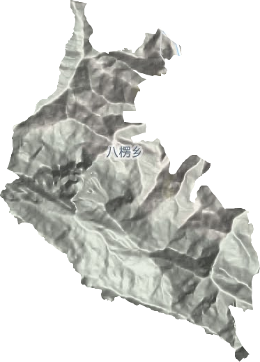 八楞乡地形地图