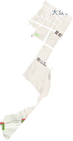 清真巷街道地形地图