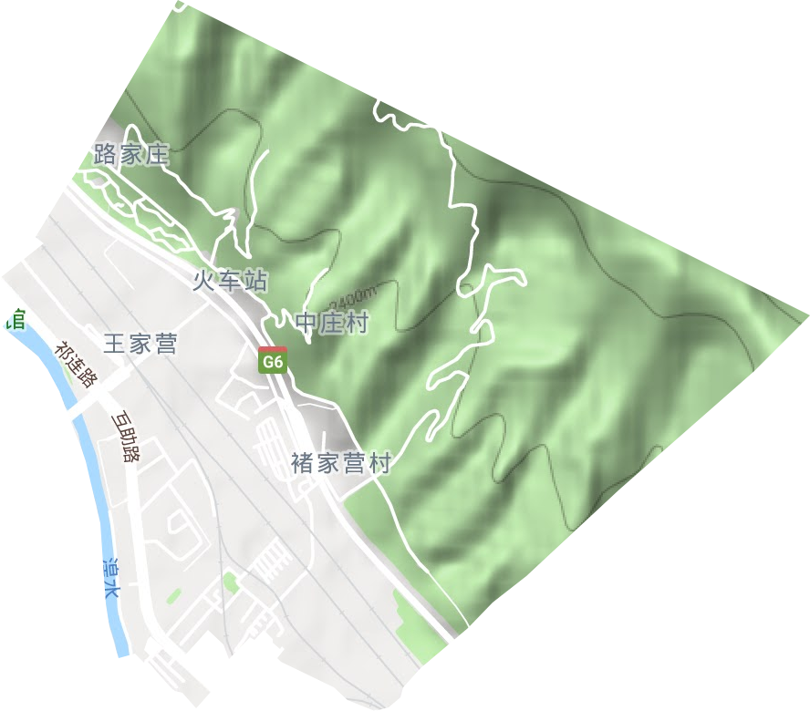 火车站街道地形地图