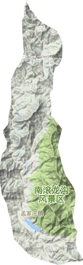 孟家庄镇地形地图