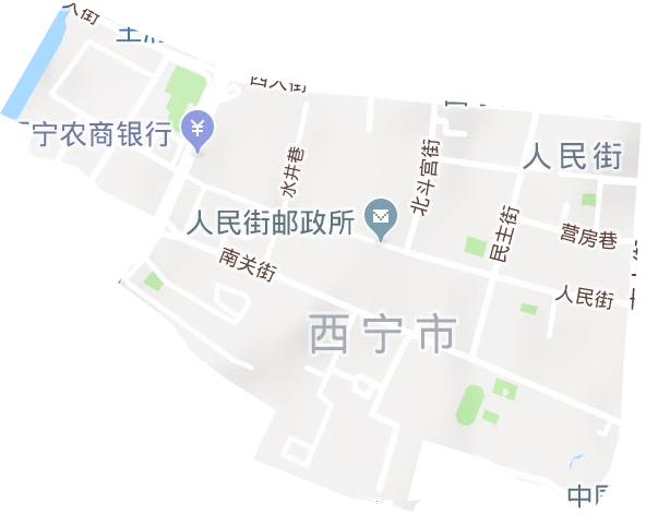 人民街街道地形地图