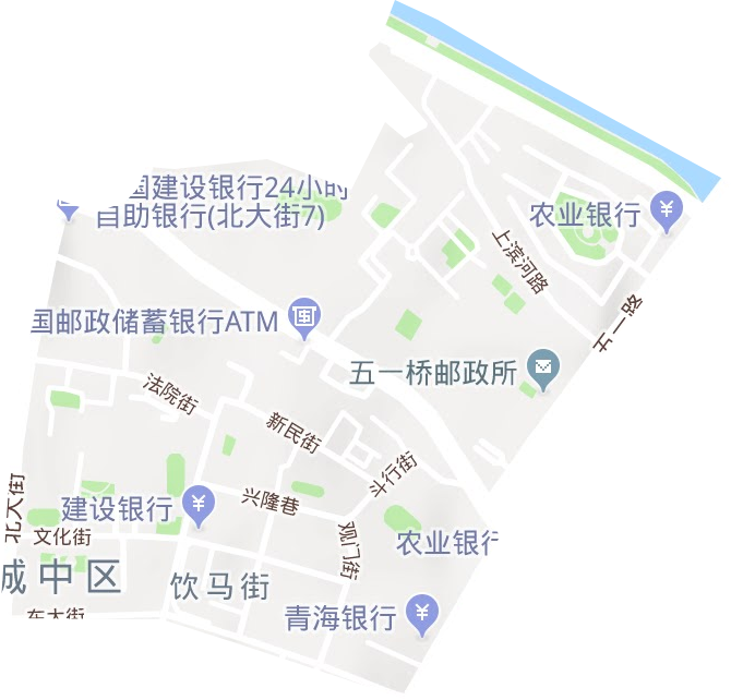 饮马街街道地形地图