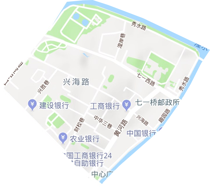 兴海路街道地形地图