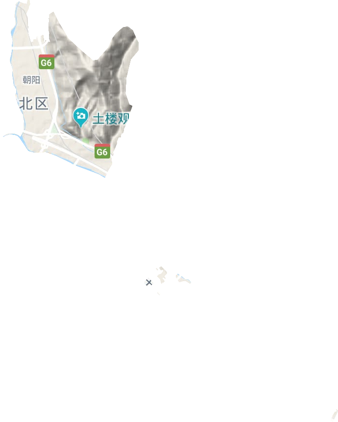朝阳街道地形地图