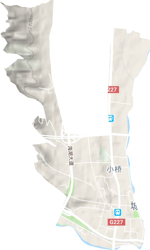 小桥大街街道地形地图