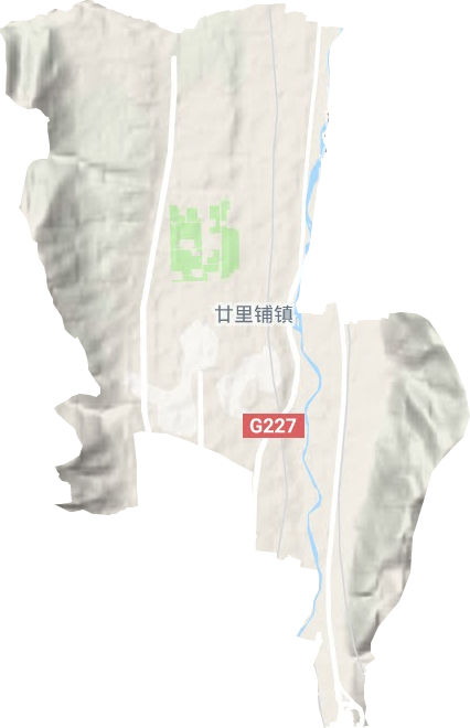 廿里铺镇地形地图