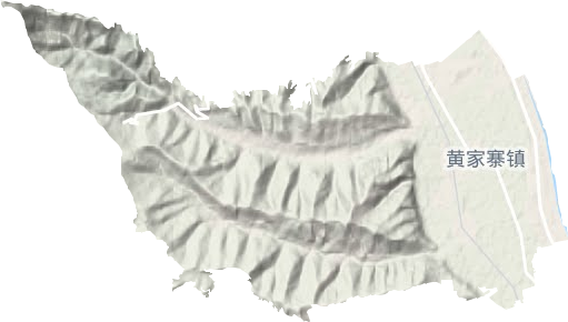 黄家寨镇地形地图