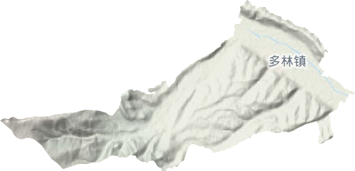 多林镇地形地图