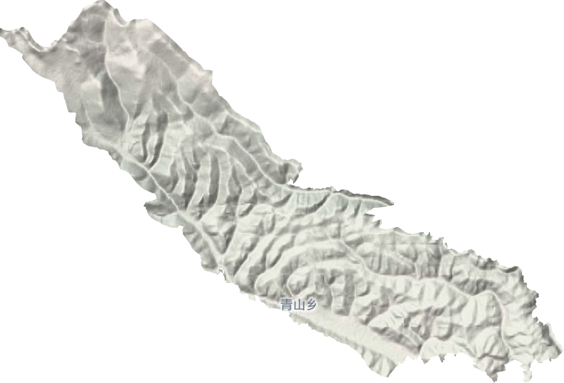 青山乡地形地图