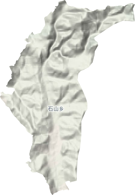 石山乡地形地图