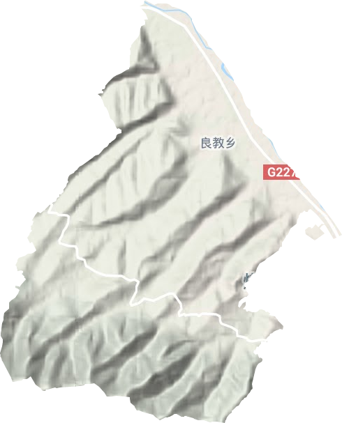 良教乡地形地图