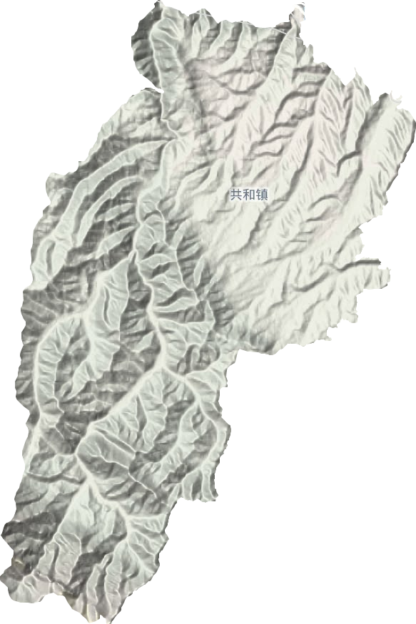共和镇地形地图