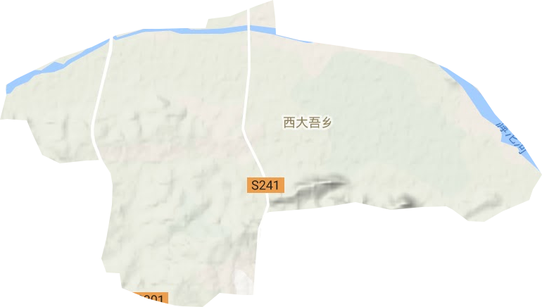 西大吾乡地形地图