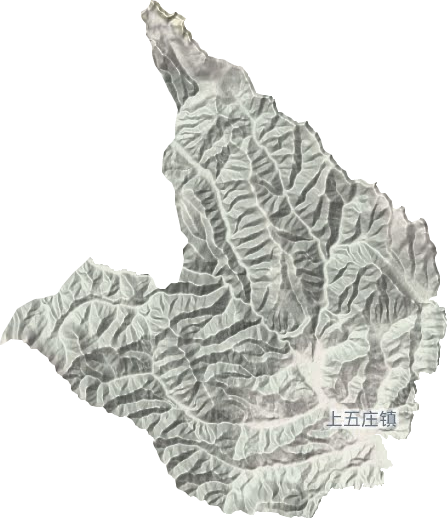 上五庄镇地形地图