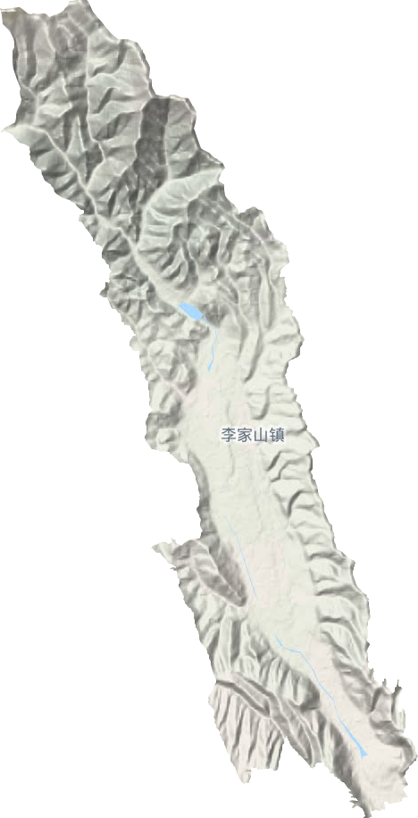 李家山镇地形地图