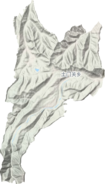 土门关乡地形地图