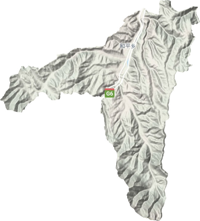 和平乡地形地图