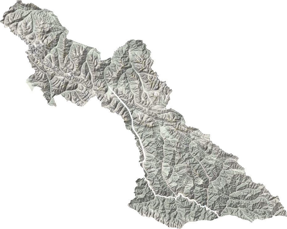 仙米乡地形地图