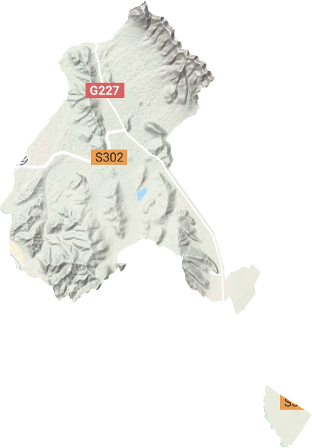 珠固乡地形地图