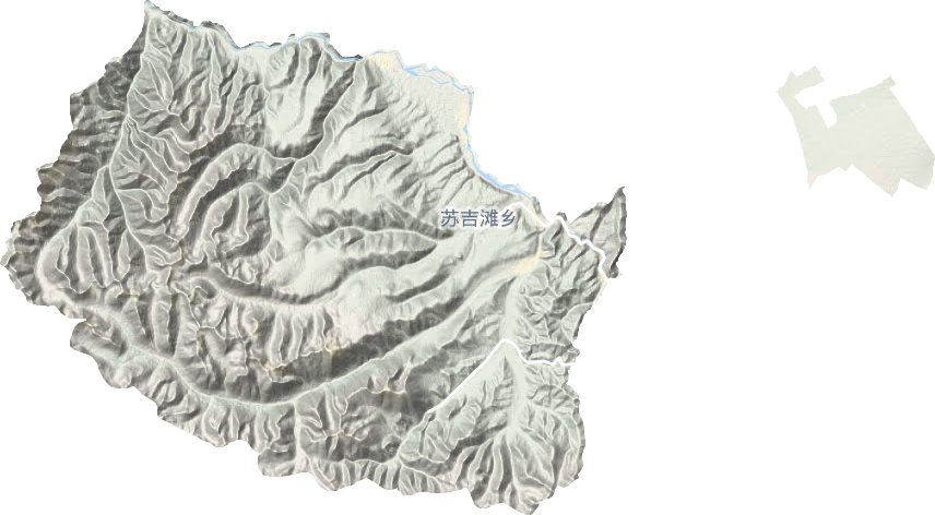 苏吉滩乡地形地图
