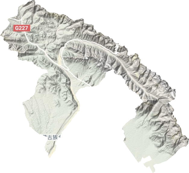 皇城蒙古族乡地形地图