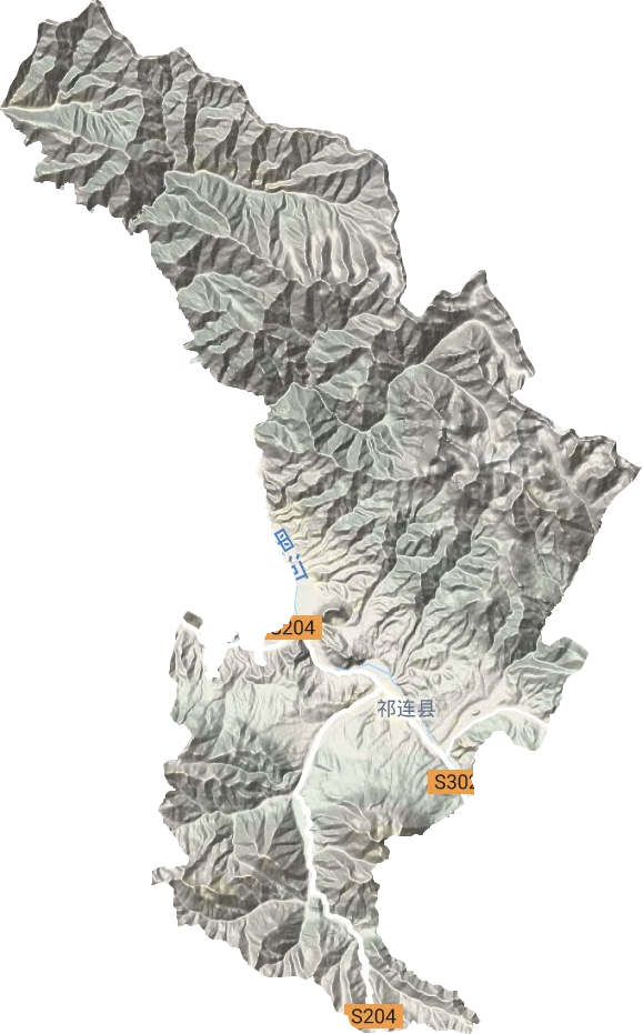 八宝镇地形地图