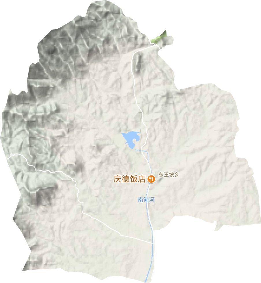 东王坡乡地形地图