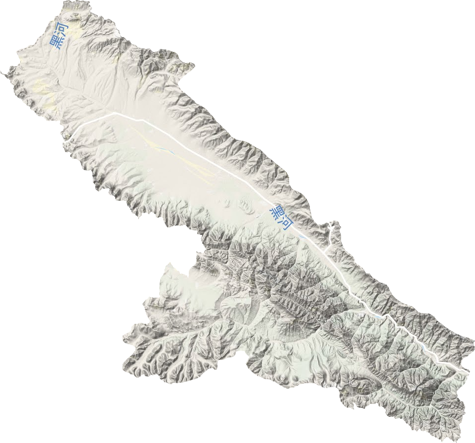 野牛沟乡地形地图
