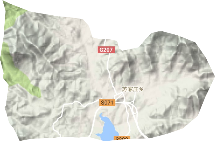 苏家庄乡地形地图