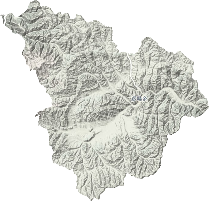多哇镇地形地图