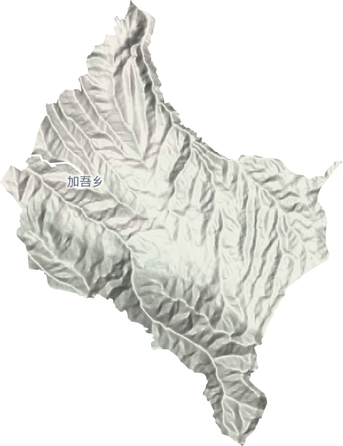 加吾乡地形地图