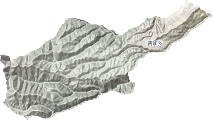 贾加乡地形地图
